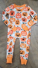 Pumpkin 2-Piece Pajama Set from The Children's Place Unisex Size 5 Orange