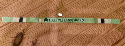 Folk for Friends 2021 (Neu & Unbenutzt) Stoff gedruckt Festivalbändchen