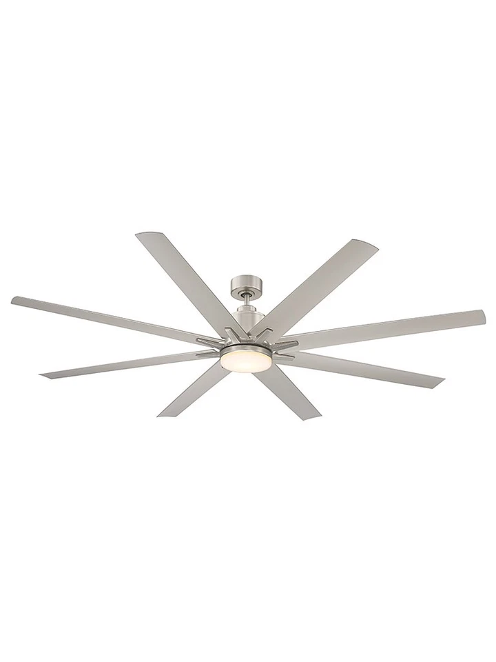 Bellevue SH2025 1 Light 8 Blade Integrated LED Hanging Indoor / - Nickel - Image 3 of 4