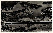 Ak Berlin Reinickendorf Tegel, Fliegeraufnahme, Tegeler See - 11545535