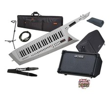 Roland AX-EDGE-W 49-Key Keytar CUBE Street II Black  Accessory Set 