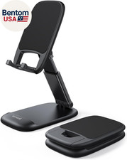 Cell Phone Stand for Desk - Height Adjustable Foldable Mobile Phone Holder, Po