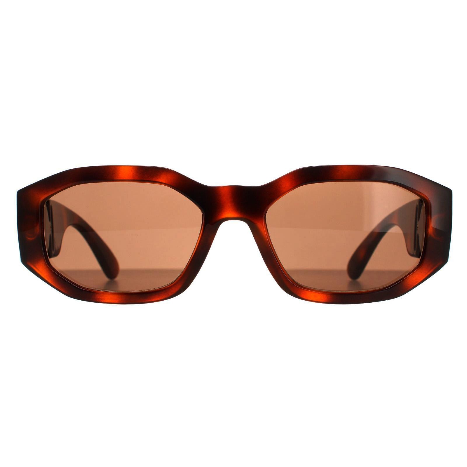 Versace Unisex Brown Ve4361 521773 Sunglasses Nylon Turtle Geometric Normal - Image 3