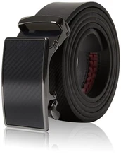 Genuine Leather Belt Mens Ratchet Belt With Adjustable Automatic Buckle