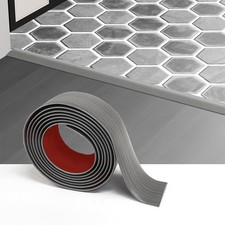 Floor Transition Strip - Self-Adhesive PVC Trim for Carpet to Flooring, Threshol