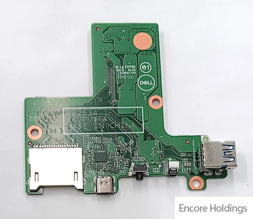 Dell Input / Output Board And Power Button With SD Card Reader W6HJP