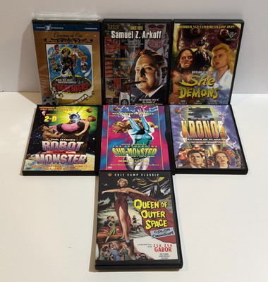 B-Movie Cult DVD Lot She Demons Robot Monster Kronos Queen Of Outer Space