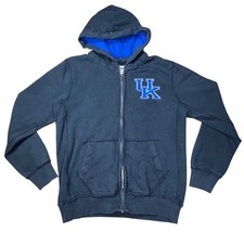Collegiate Colors Kentucky Wildcats UK Full Zip Hoodie Men's Size L vintage Y2K