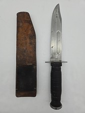 Coltello da combattimento epoca Vietnam USMC US Navy Conetta MK2 6,5" lama con fodero