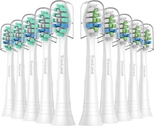 10 Replacement Toothbrush Heads Compatible with Philips Sonicare SnapOn Electric