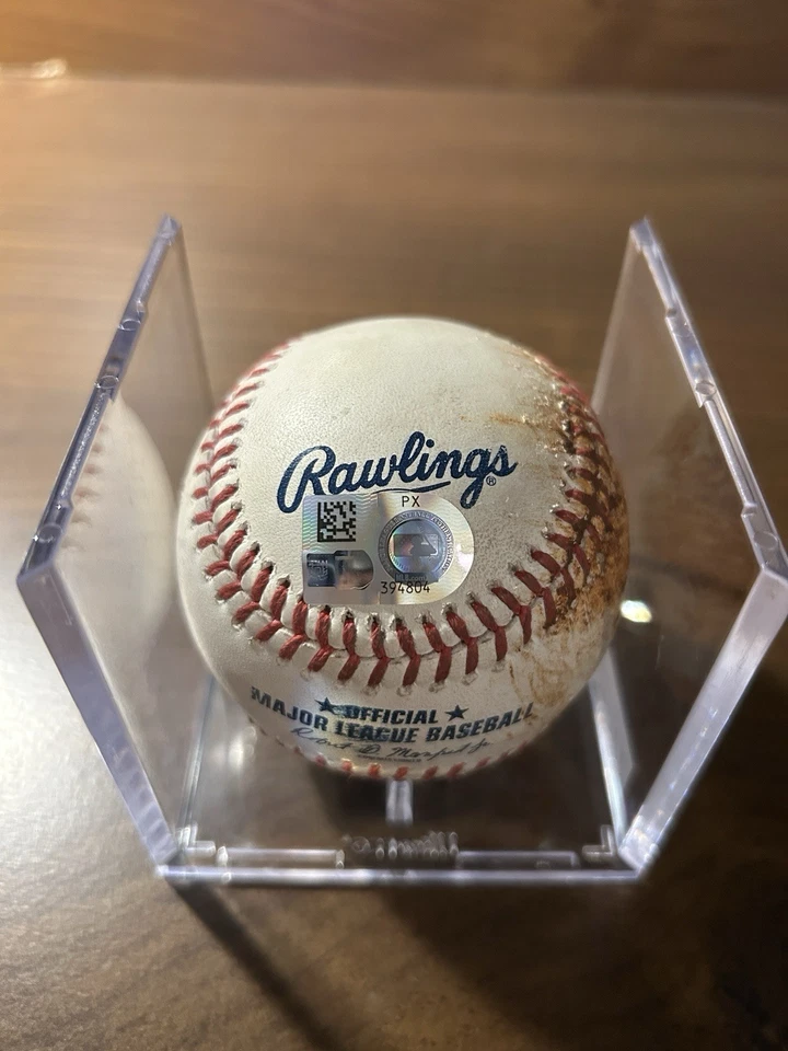 Trey Yesavage Game Used MLB Debut Baseball MLB Hologram Toronto Blue Jays - Image 3 of 4