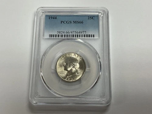 1944 25C Washington Quarter Dollar PCGS MS66