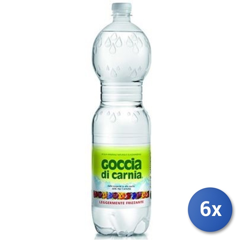 6X Multipack Light Sparkling Water Carnia Goccia 1.5L
