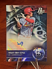 Topps 2023 Bowman Platinum Top Prospects Won-Bin Cho Auto Cardinals
