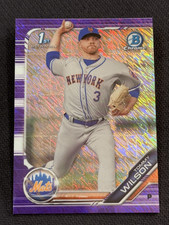 2019 Bowman Chrome 1st PROSPECT ROOKIE PURPLE SHIMMER REFRACTOR Tommy Wilson #7