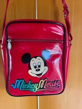Showa Retro Disney Mickey Mouse Vinyl Shoulder Bag