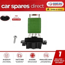 VAUXHALL ADAM 2012-2019 HEATER BLOWER MOTOR FAN RESISTOR