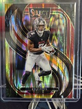 2024 Panini Select - Premier Level Kyle Pitts #178 Red & Yellow Shock Prizm