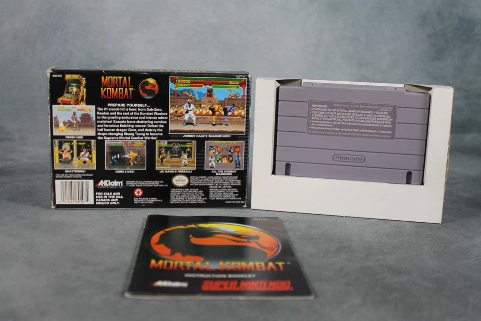Mortal Kombat SNES Super Nintendo NTSC-Version mit OVP - Bild 4 von 4