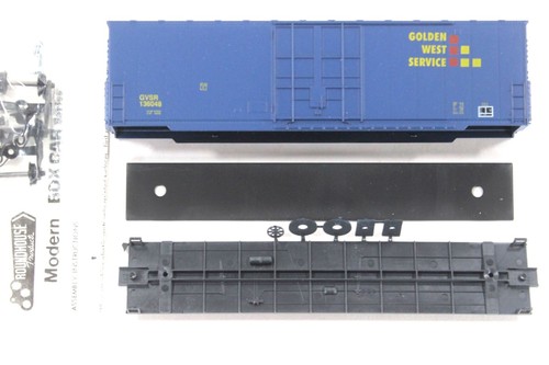 Coche de caja HO Roundhouse Golden West Service 50 ft Hi-Cube puerta enchufable lisa #136048 | Zustand: New