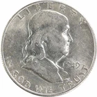 1949-S Franklin Silver Half Dollar AU Uncertified #959