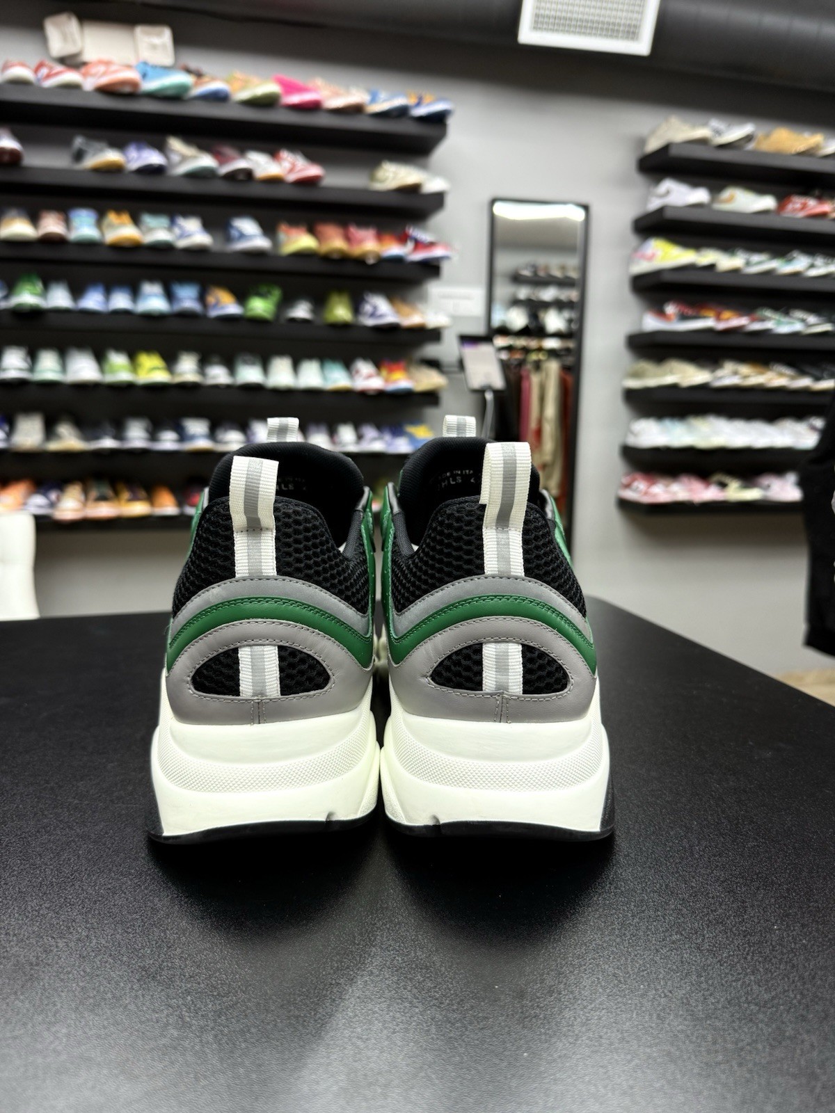 100percent AUTHENTIC Dior B22 Green Silver White Sneaker Size 47 / 14 US 🔥🧼 image 8