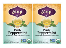 Yogi Teas Peppermint Tea 16 bags 2 PACK