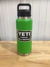 YETI Rambler 36 Oz Canopy Green LTD. Edition Bottle w /Chug Cap