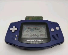 Nintendo Game Boy Advance GBA Console AGB-001 Indigo Purple - Tested & Working