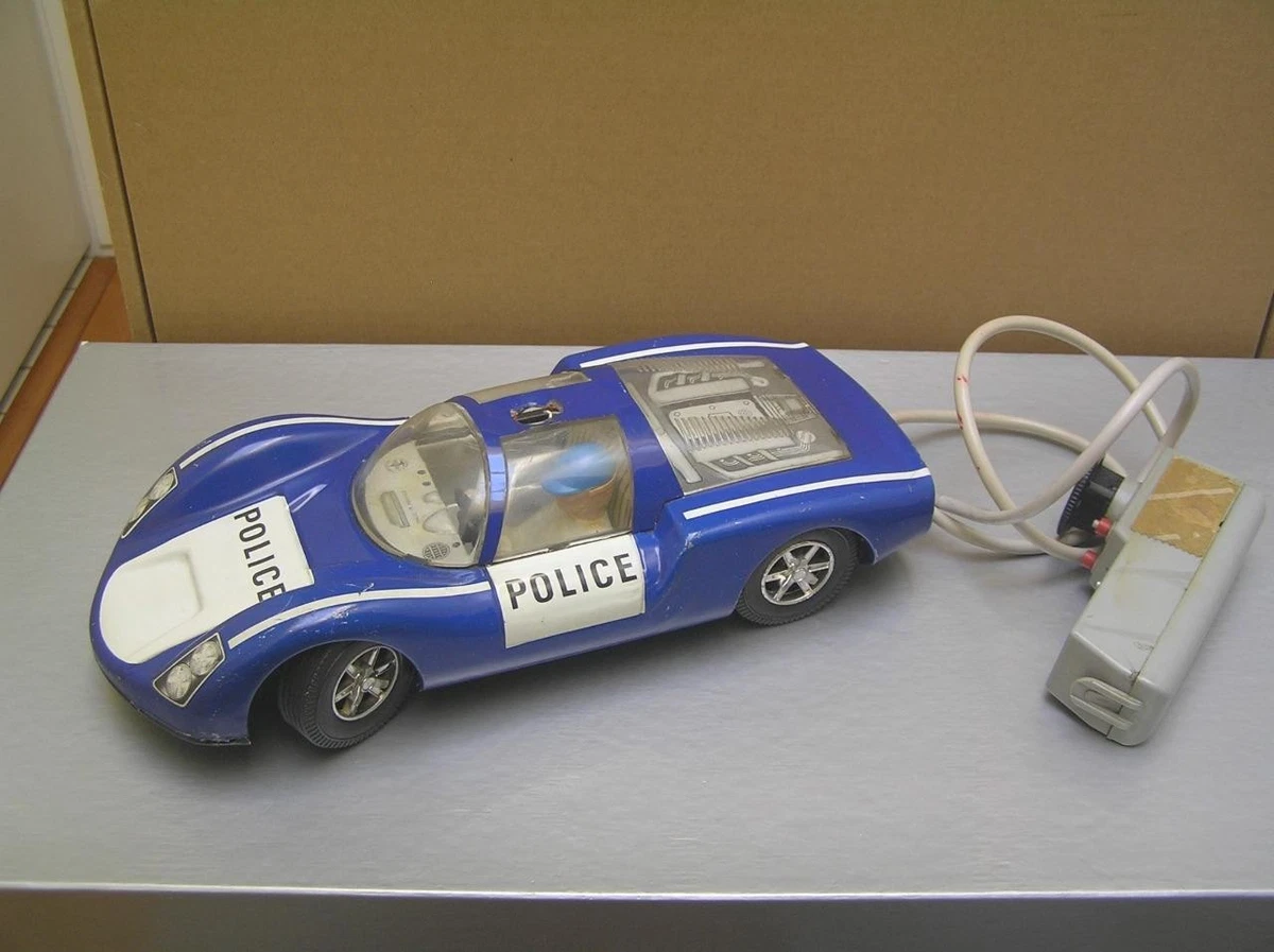 Voiture Miniature Joustra Porsche 910 Carrera 10 Bleue, échelle 1/24, Mécanique Friction