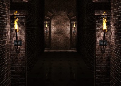 Gothic Castle Backdrop 8x6 ft Ancient Black Brick Wall Dungeon Photo Prop