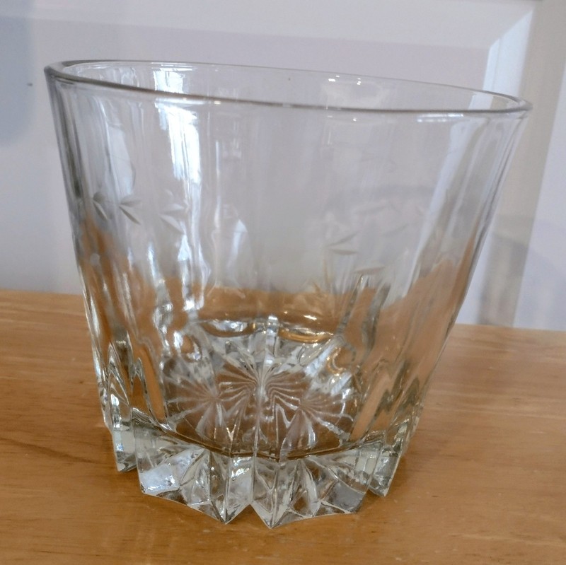 Vintage Princess House Etched Crystal Ice Bucket Heritage Pattern Vine Flower 