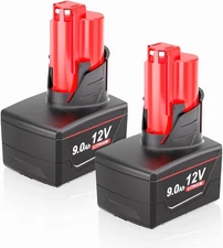 For Milwaukee M12 12V 9.0AH Extended Capacity 2 pack 48-11-2460 2401 - NEW