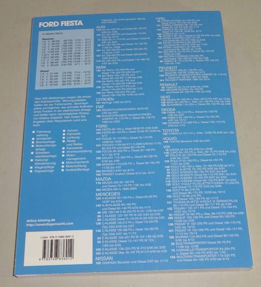 Reparaturanleitung / Handbuch - Ford Fiesta - Baujahre 2008 bis 2017 - Bild 2 von 2
