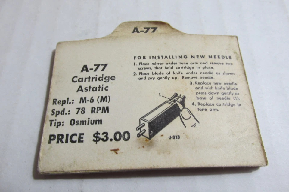 Aguja tocadiscos vintage Jensen A-77 Foto 2 de 2