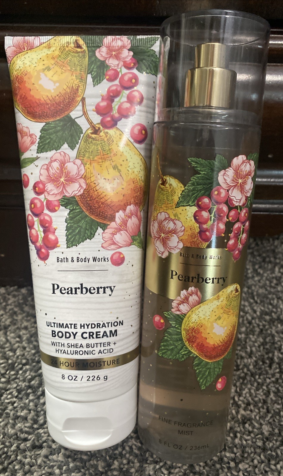 Pearberry Fine Fragrance Mist Pearberry Spray Bath Body Works 2pc