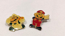 VINTAGE 1988 NINTENDO SUPER MARIO BROS. LUIGI & MARIO ENAMEL COLLECTION PINS-1"