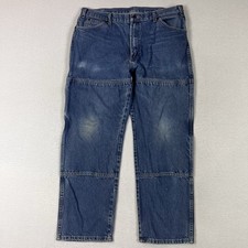 Dickies Double Knee Denim Work Pants Sz. 38x32 38x30 Carpenter Jeans Y2K