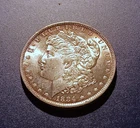Very Choice BU 1884-O Morgan Dollar (attractive original toning)