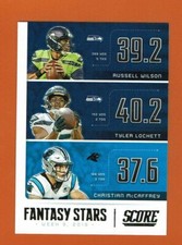2019-20 Score Fantasy Stars FS-RTC Wilson,Lockett,McCaffrey