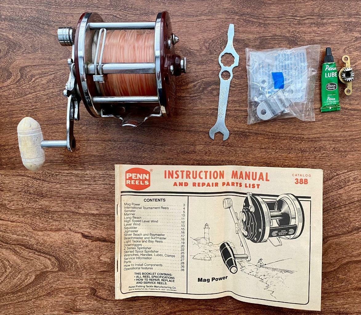 Vintage Penn Super Peer Level-Wind Fishing Reel Original Box | eBay