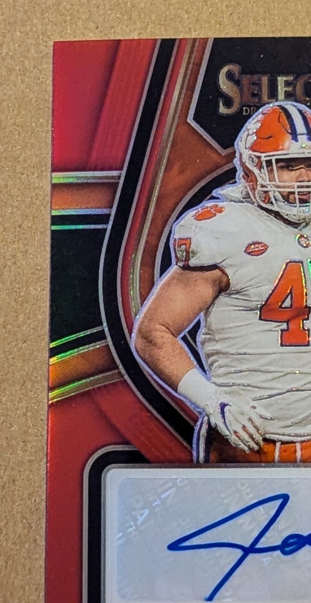 2022 Panini Select Draft Picks James Skalski Red Prizm Auto #RS