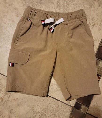 Tommy Hilfiger Boys Size 3/4 Short Sleeve Shirt & Shorts 2-Piece Set blue beige - Picture 2 of 6