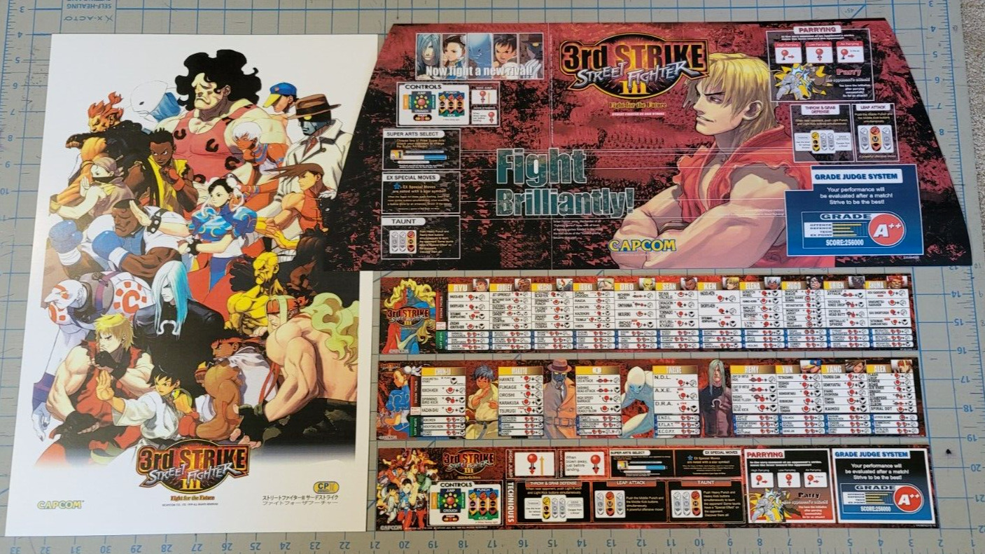 CARD) Street Fighter Alpha 2 Marquee for Sega New Astro City CPS2 Jamma