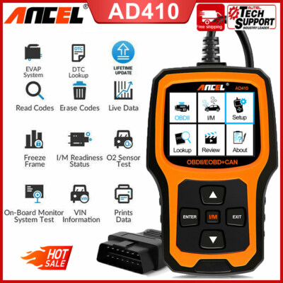 Automotive OBDII Scanner Check Engine Light Code Reader Fault Diagnostic Tool