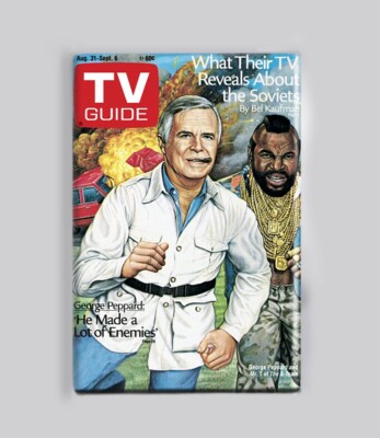 THE A TEAM - CARTOON / TV GUIDE - 2''x3'' POSTER MAGNET (retro vintage 80s show