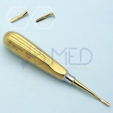 Dental Root Elevator 46R Serrated Titanium Tooth Extraction Oral Surgery