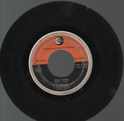 Lucio Battisti Platte 45 Runden Gefangener der Welt + Balla Linda 1968