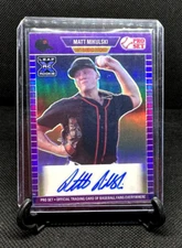 MATT MIKULSKI 2021 Leaf Pro Set Metal Purple Auto Prospect RC /25 - PACK FRESH!