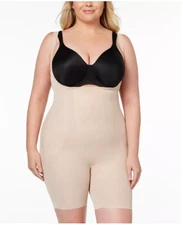 Miraclesuit Extra Firm Tummy-Control Thigh Slimmer 2912 Beige Size M 6370